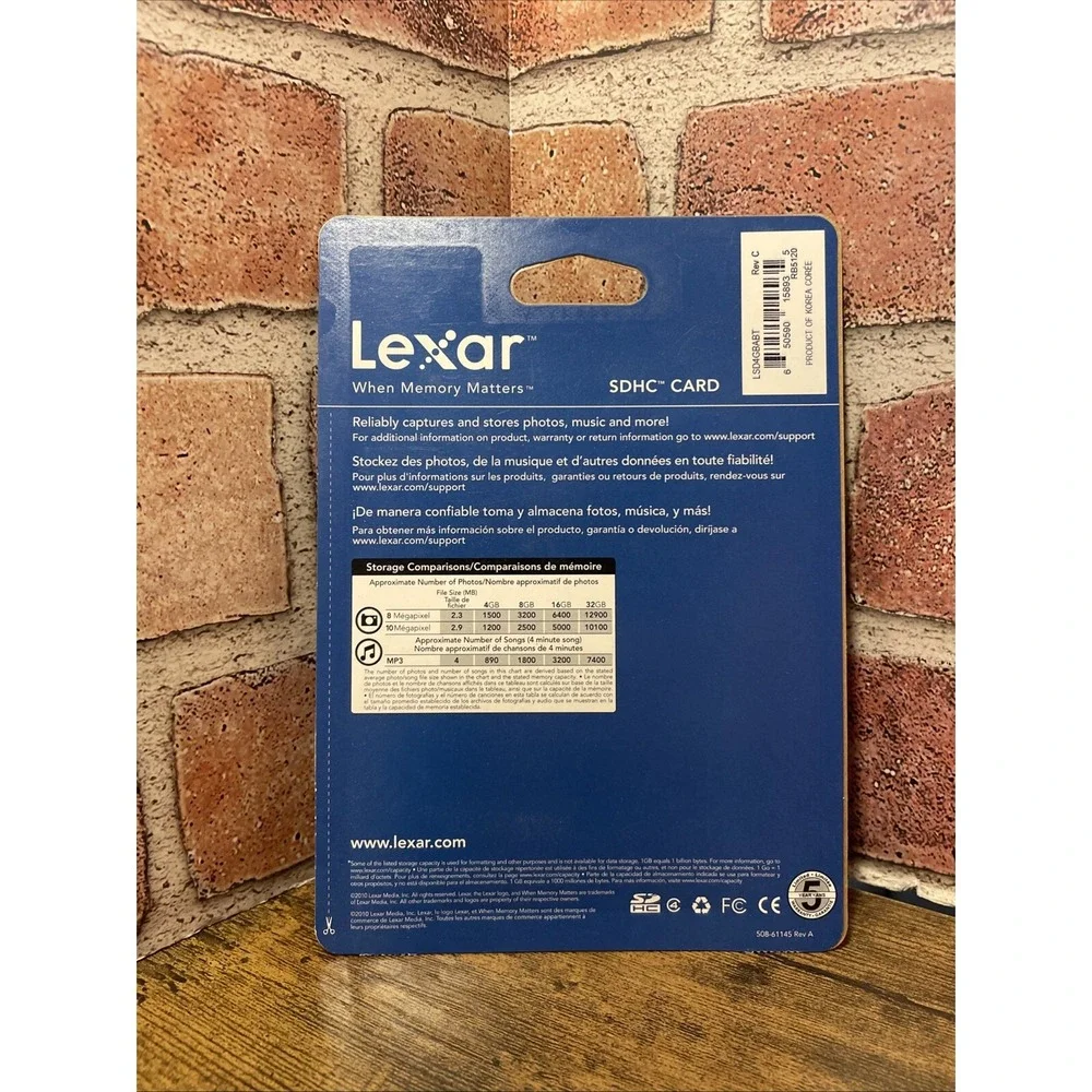 LEXAR™ When Memory Matters™ 4GB Memory Card SDHC™ - NIP